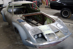 1972 Opel GT custom, 350 engine, auto transmission, Projector beam headlights, wide body kit
